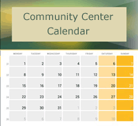 Truxton Community Center Calendar